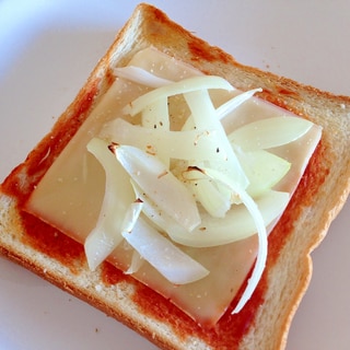 朝食に☆オニオンチーズトースト